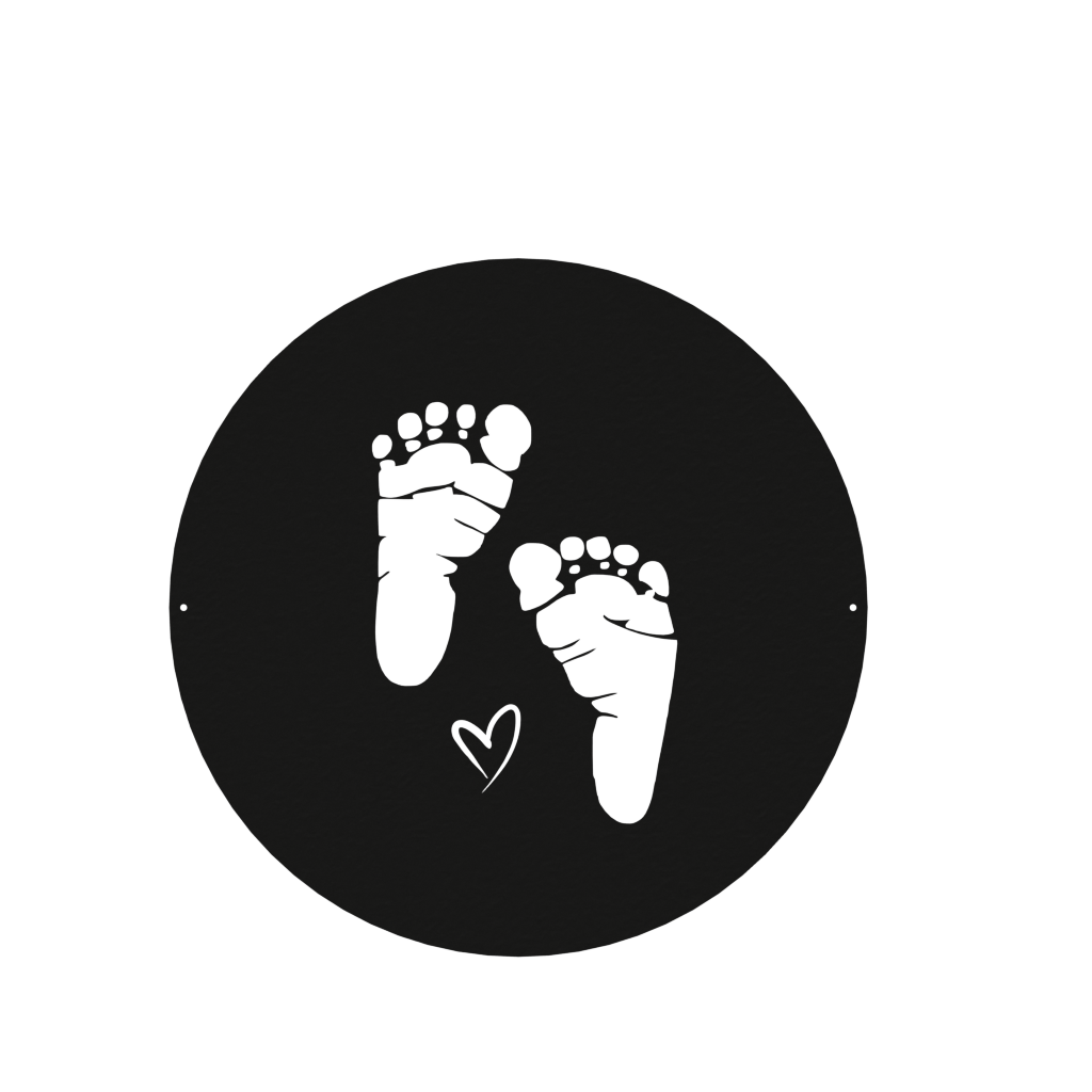 Baby Footprint Monogram