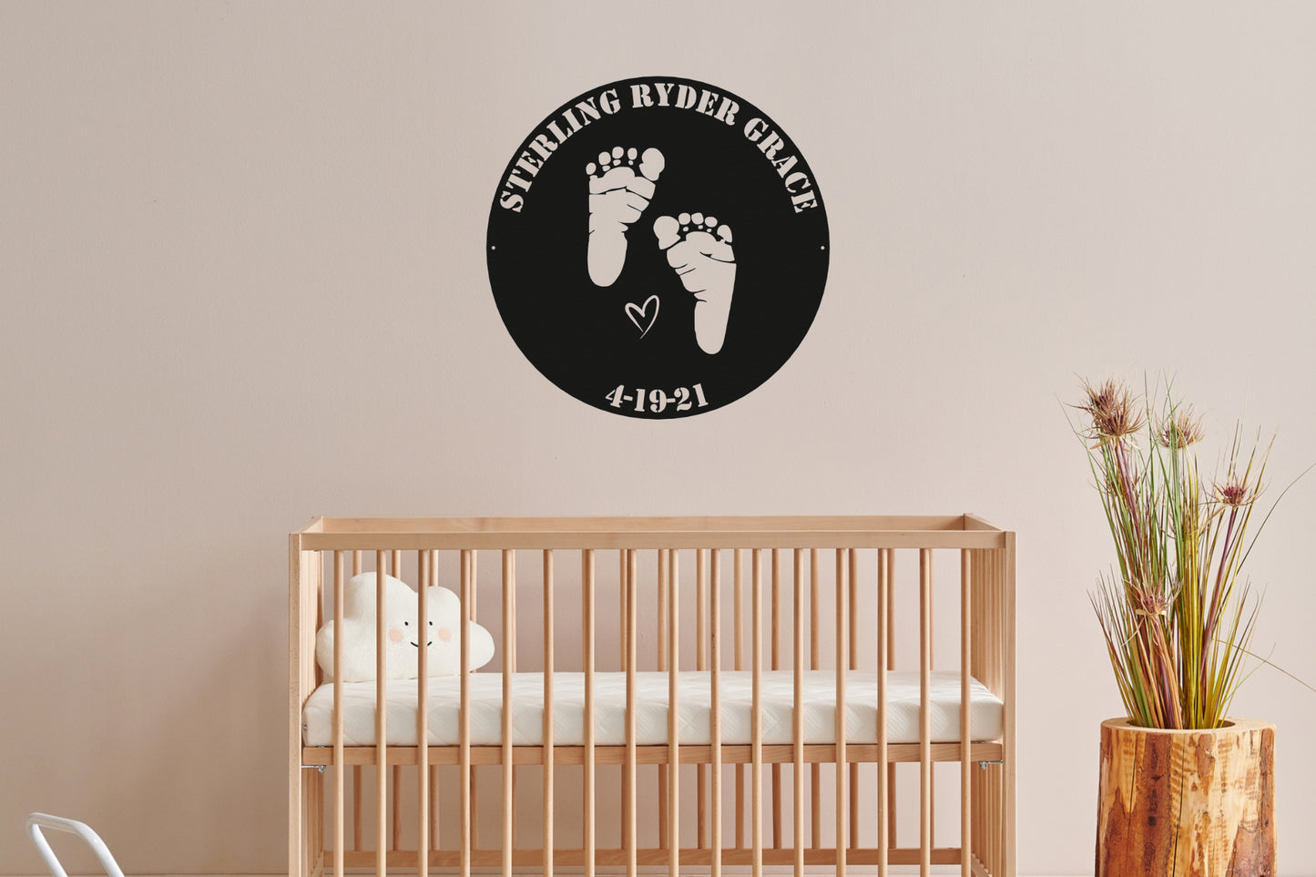 Baby Footprint Monogram