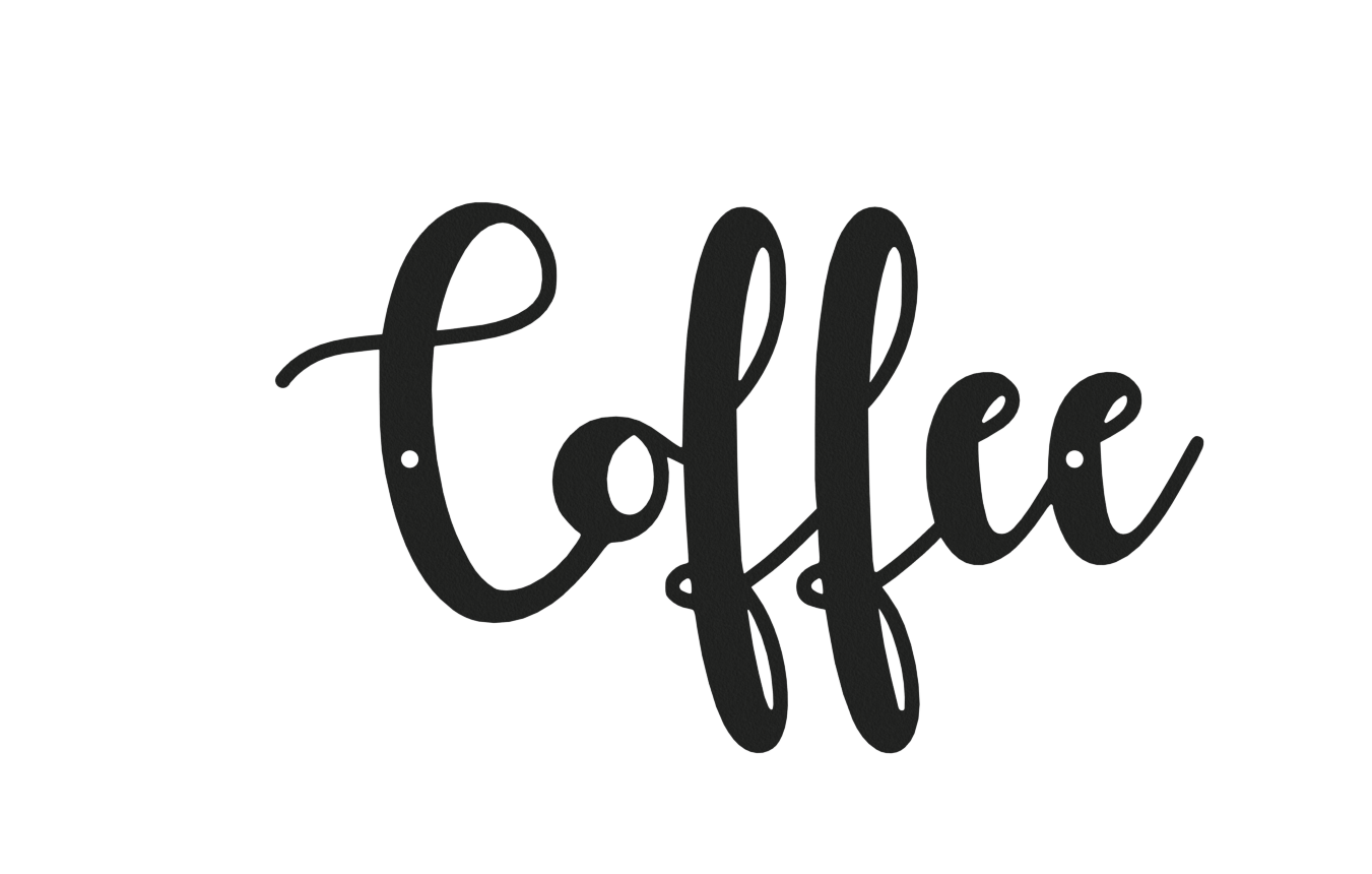 Coffee Cursive Sign