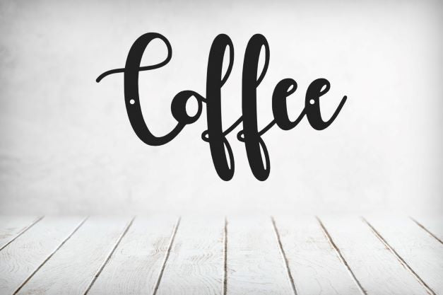 Coffee Cursive Sign