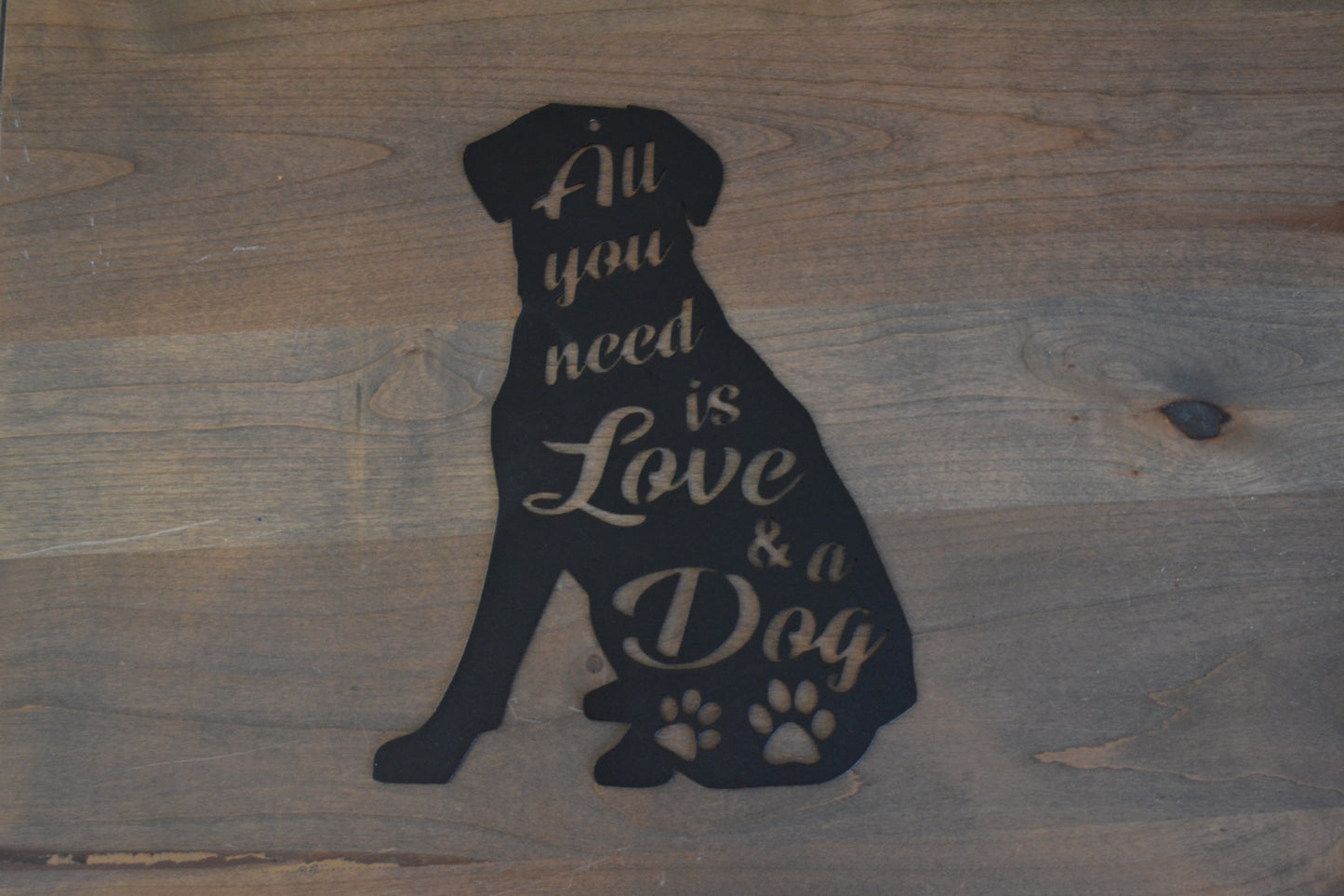 Love & Dog Silhouette