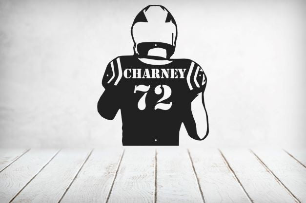 Football Player Monogram