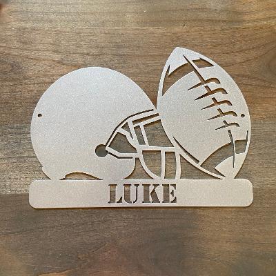 Football & Helmet Monogram