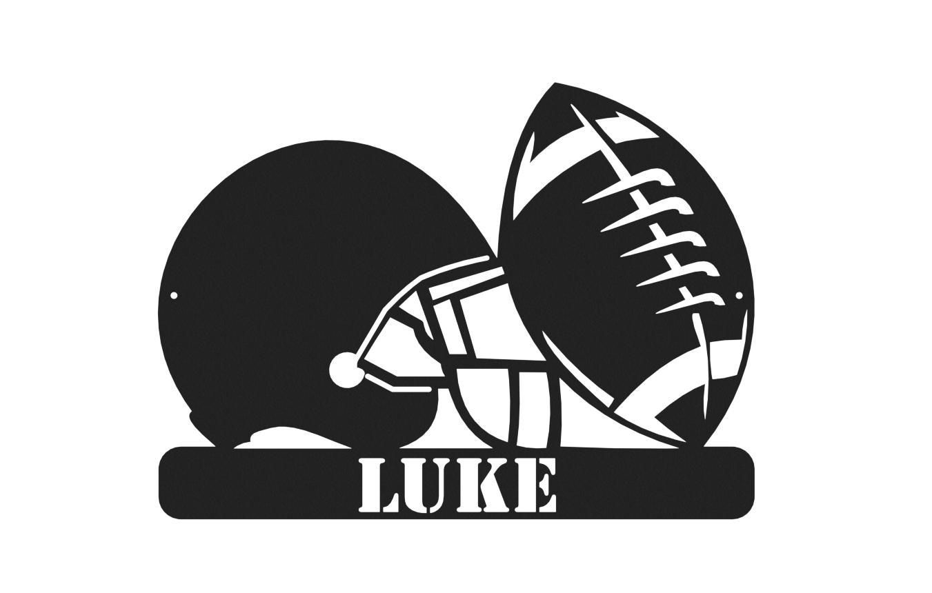 Football & Helmet Monogram