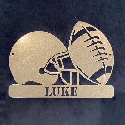Football & Helmet Monogram