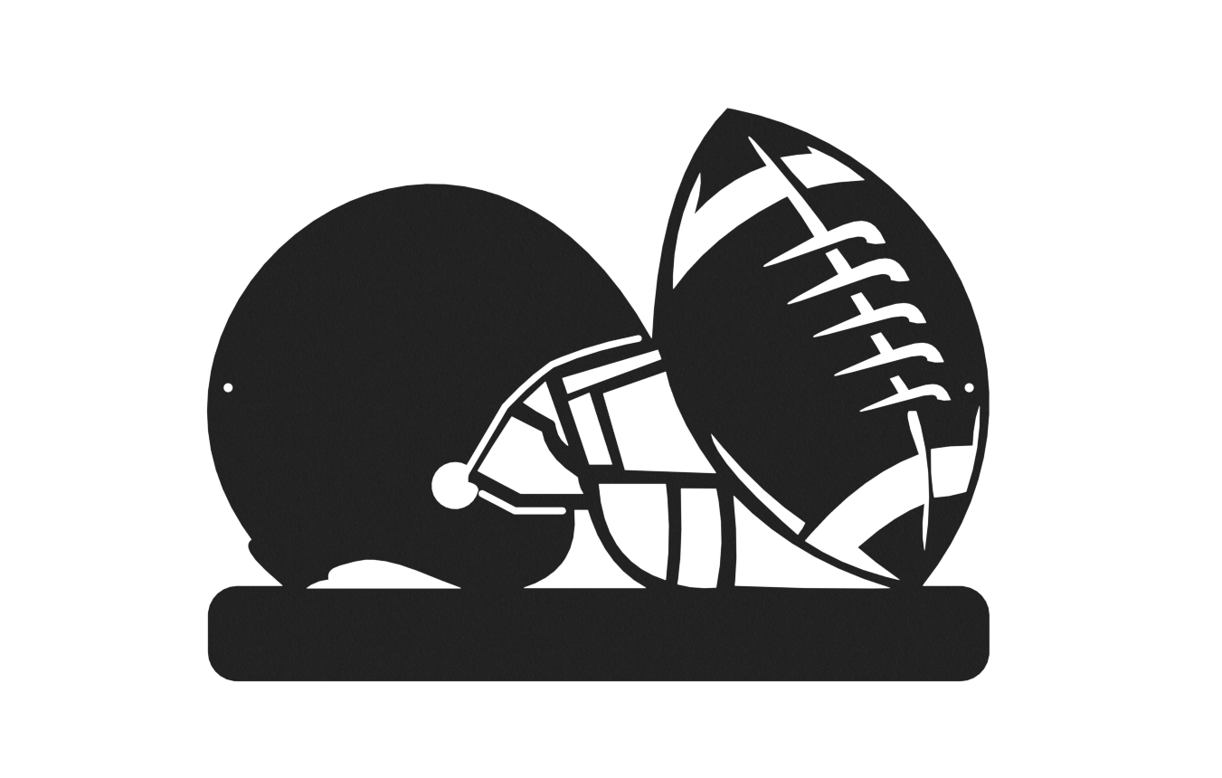 Football & Helmet Monogram