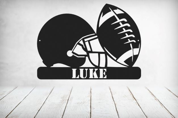 Football & Helmet Monogram