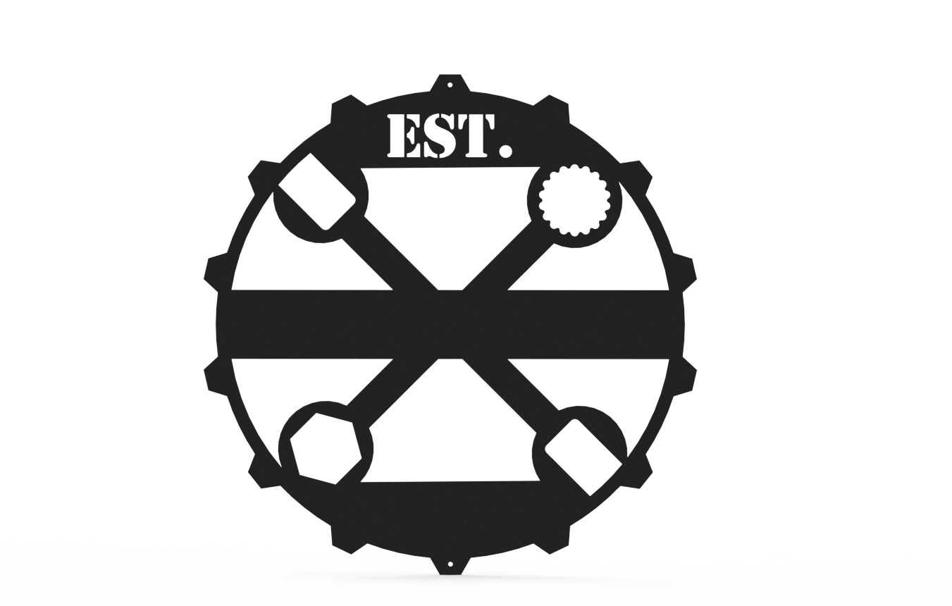 Garage Gear Wrench Monogram