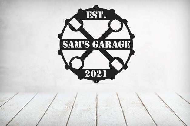 Garage Gear Wrench Monogram