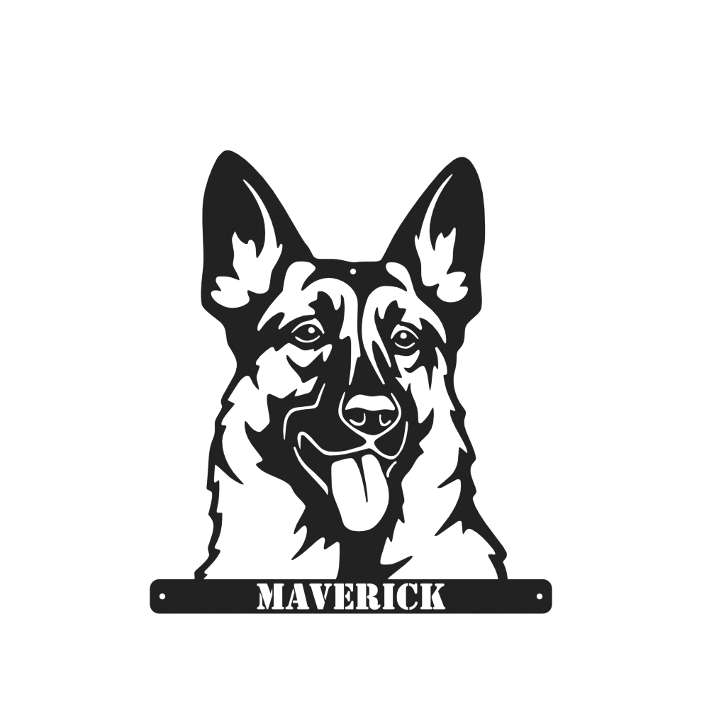 German Shepherd Monogram