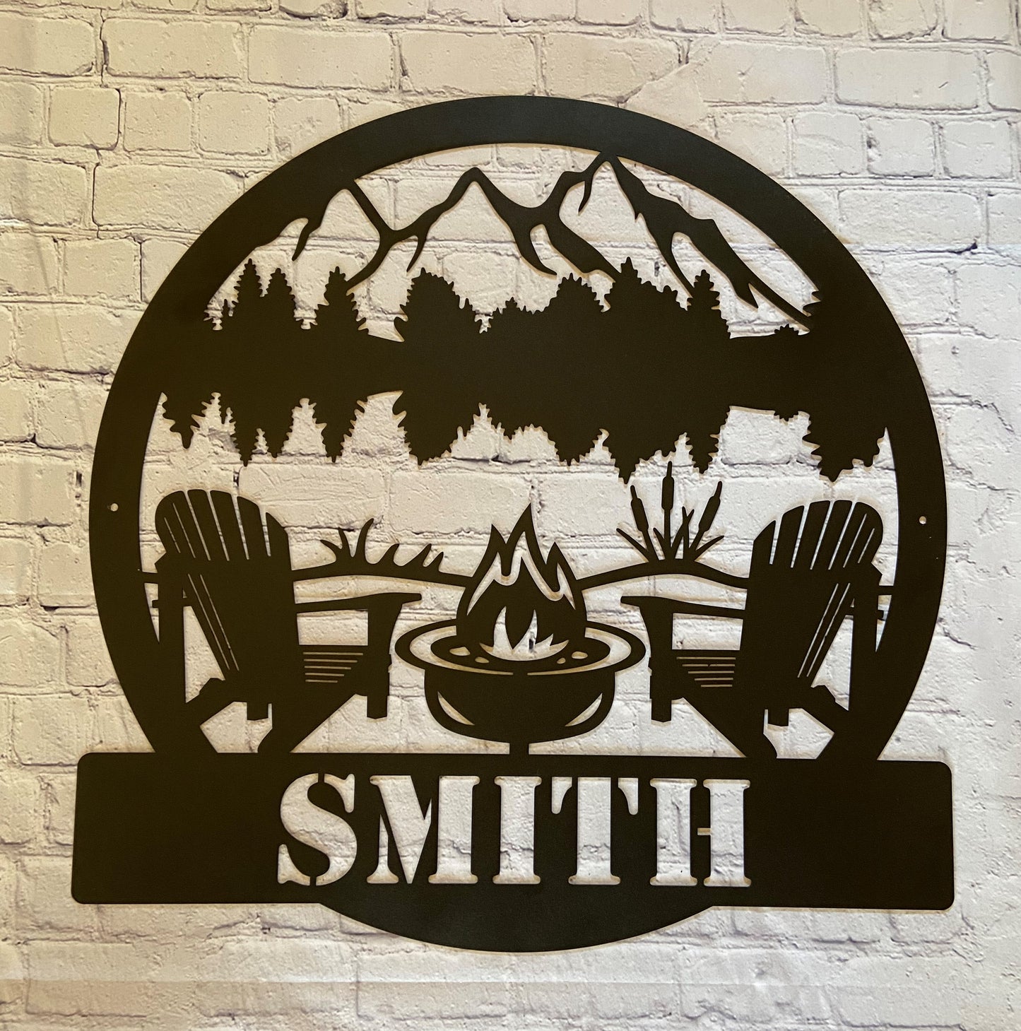 Lake Campfire Monogram