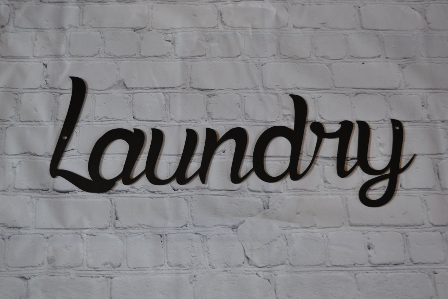Laundry Cursive Sign