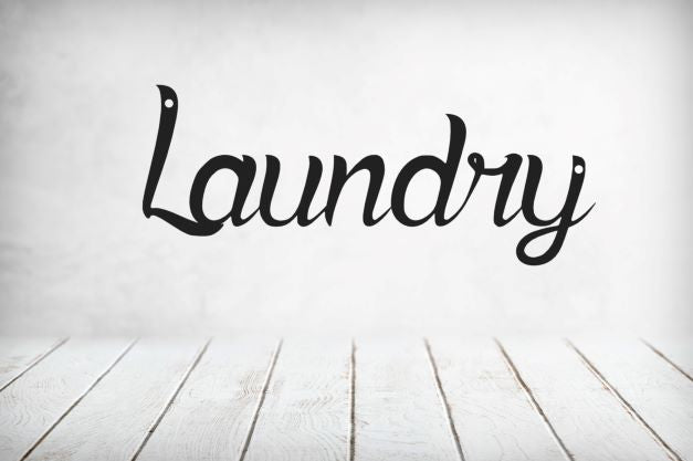 Laundry Cursive Sign