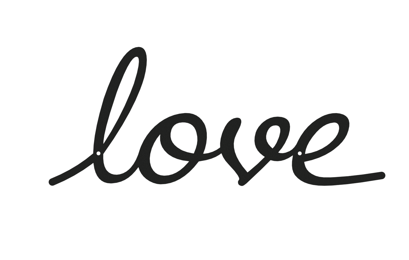 Love Cursive Word