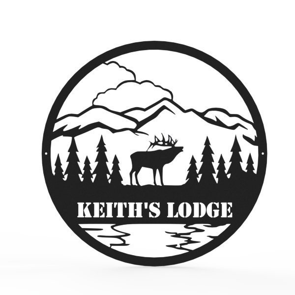 Outdoor Elk Monogram