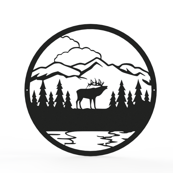 Outdoor Elk Monogram