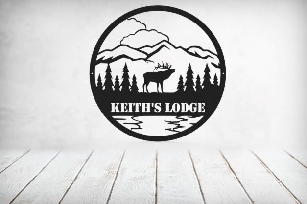 Outdoor Elk Monogram