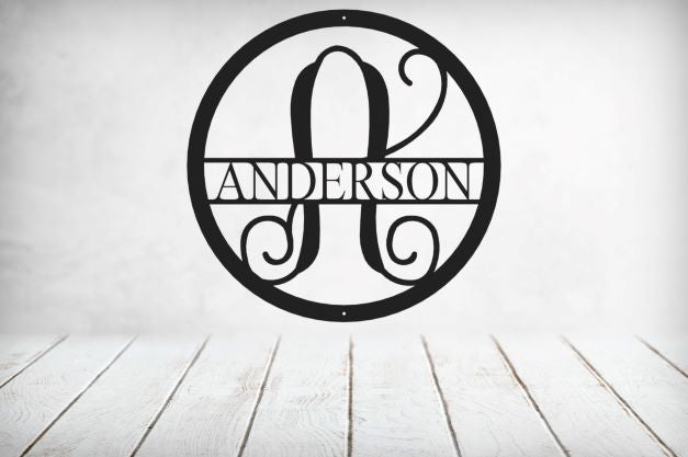 Vine Name Monogram 30" Diameter & 36" Diameter