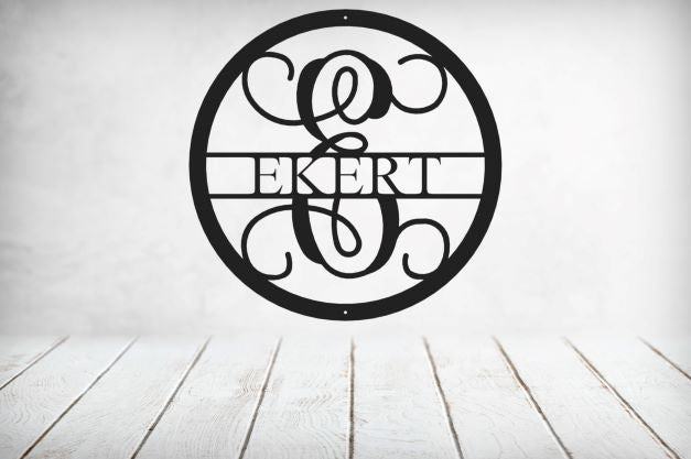 Vine Name Monogram 30" Diameter & 36" Diameter