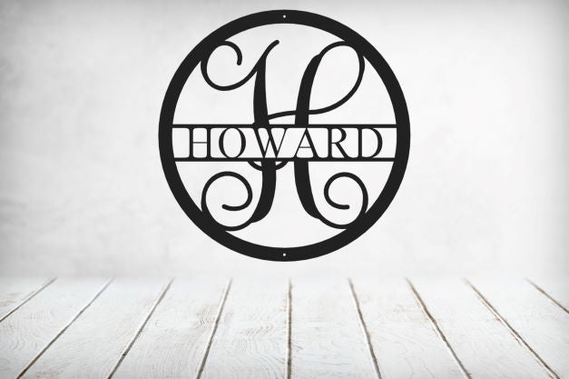 Vine Name Monogram 30" Diameter & 36" Diameter
