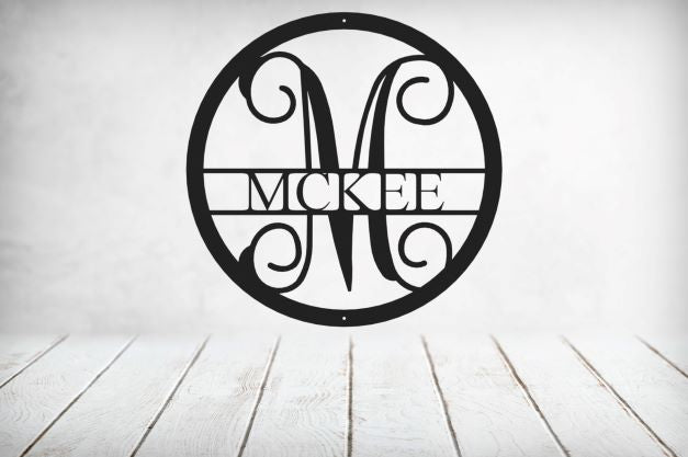 Vine Name Monogram 30" Diameter & 36" Diameter