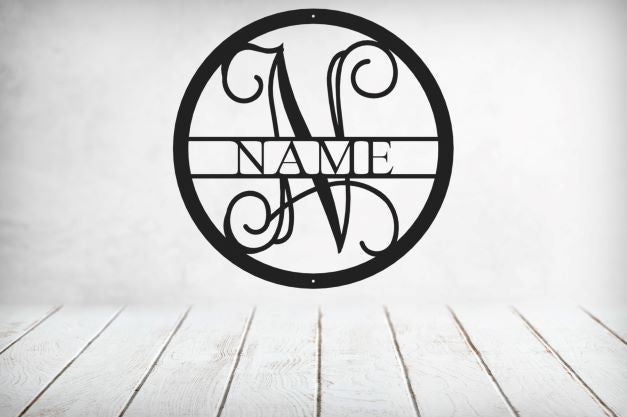 Vine Name Monogram 30" Diameter & 36" Diameter