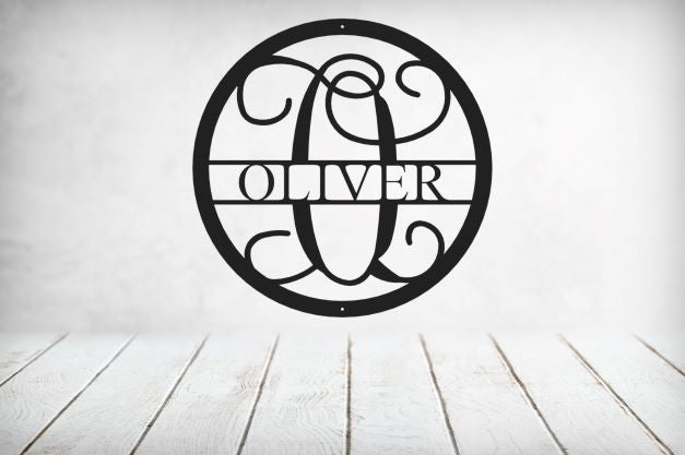 Vine Name Monogram 30" Diameter & 36" Diameter