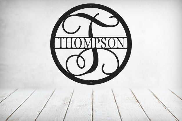 Vine Name Monogram 30" Diameter & 36" Diameter