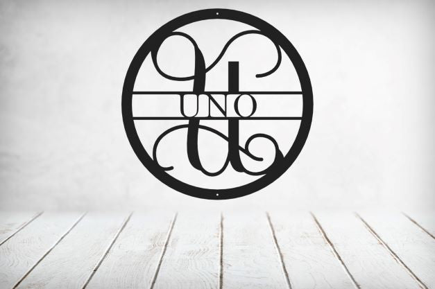 Vine Name Monogram 30" Diameter & 36" Diameter