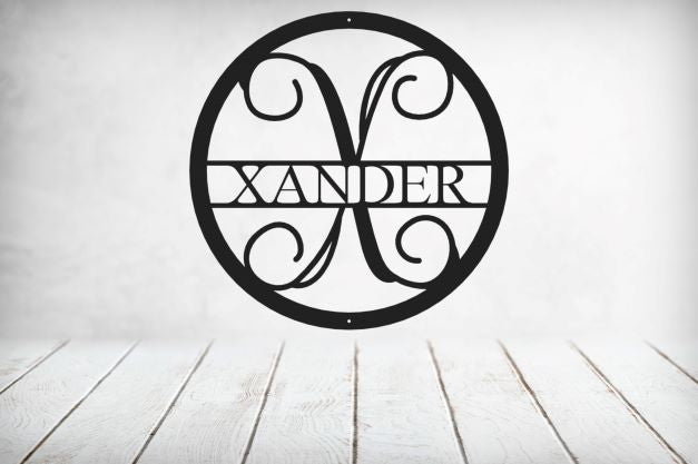 Vine Name Monogram 30" Diameter & 36" Diameter