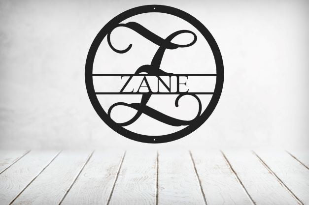Vine Name Monogram 30" Diameter & 36" Diameter