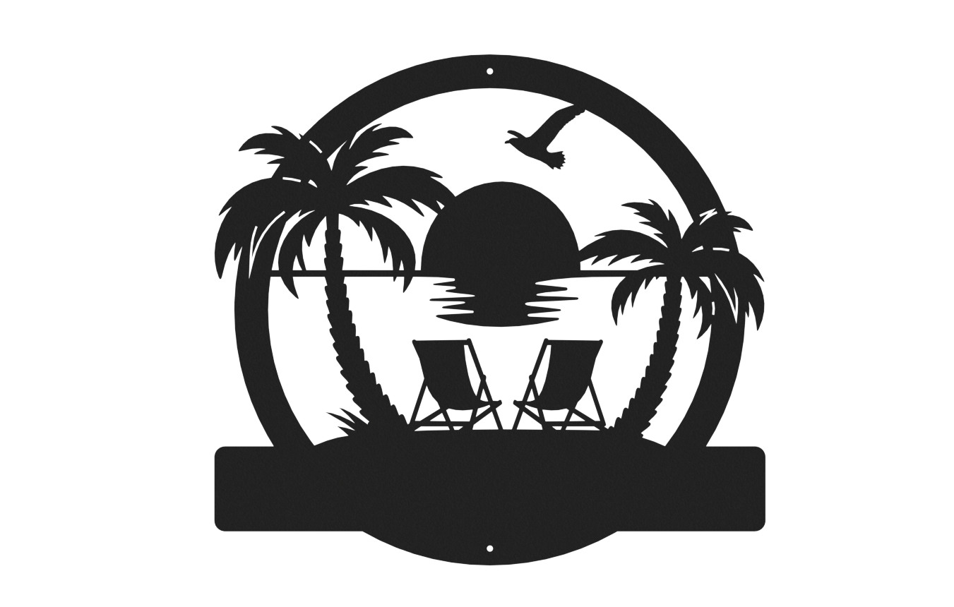 Sunset Beach Monogram