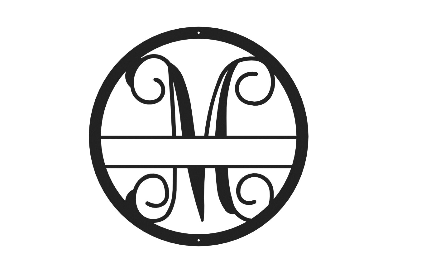 Vine Name Monogram 30" Diameter & 36" Diameter