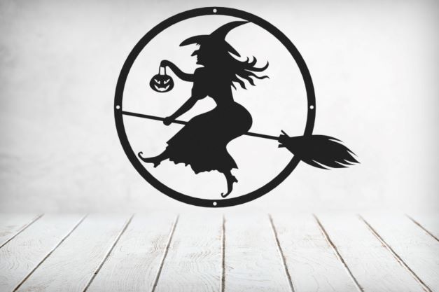Witch Riding Broom