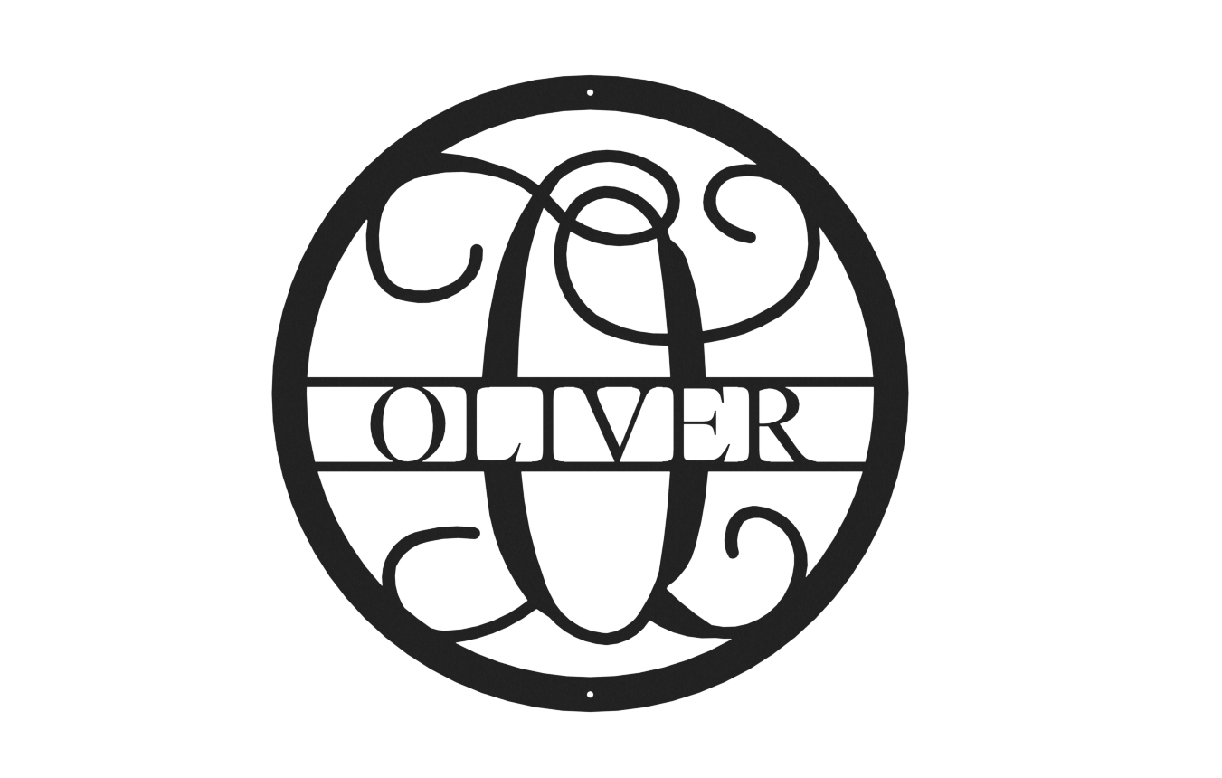 Vine Name Monogram 30" Diameter & 36" Diameter