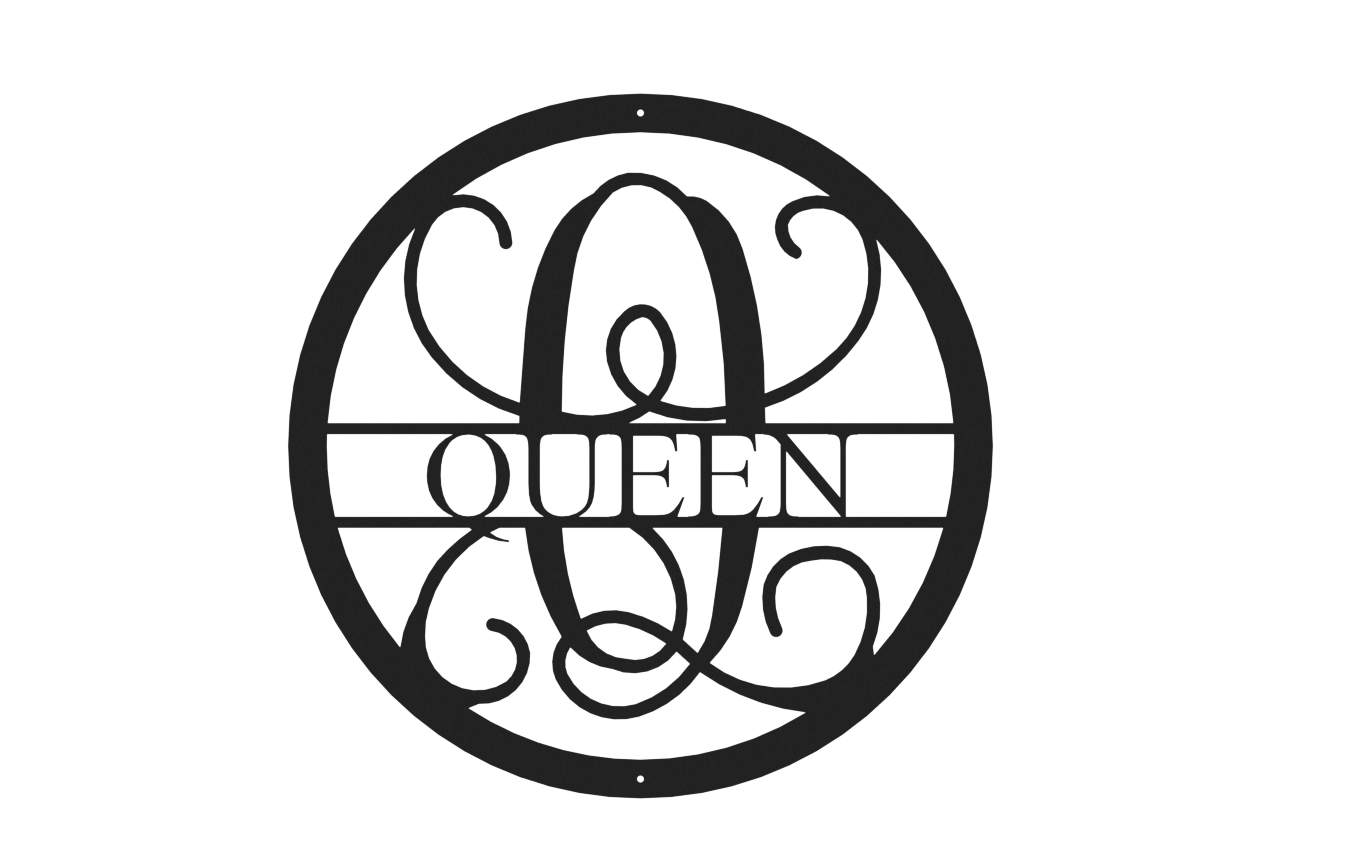 Vine Name Monogram 30" Diameter & 36" Diameter