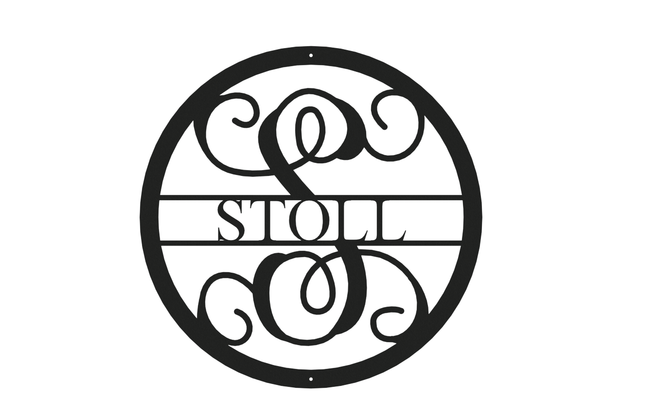Vine Name Monogram 30" Diameter & 36" Diameter
