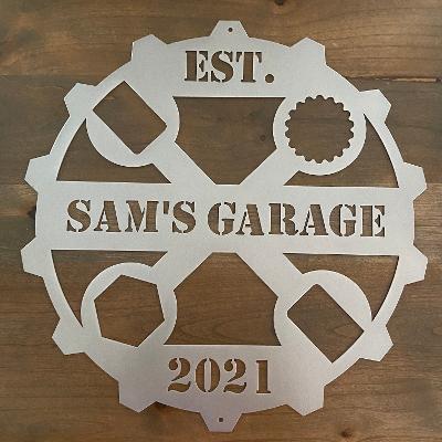 Garage Gear Wrench Monogram