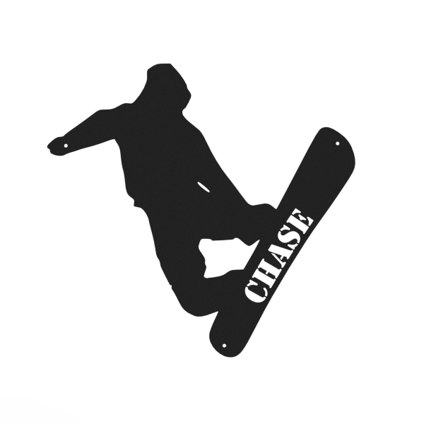Male Snowboarder Monogram