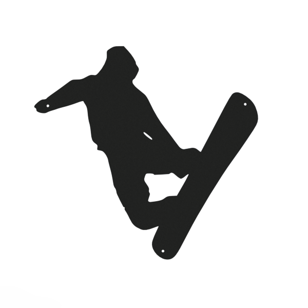 Male Snowboarder Monogram